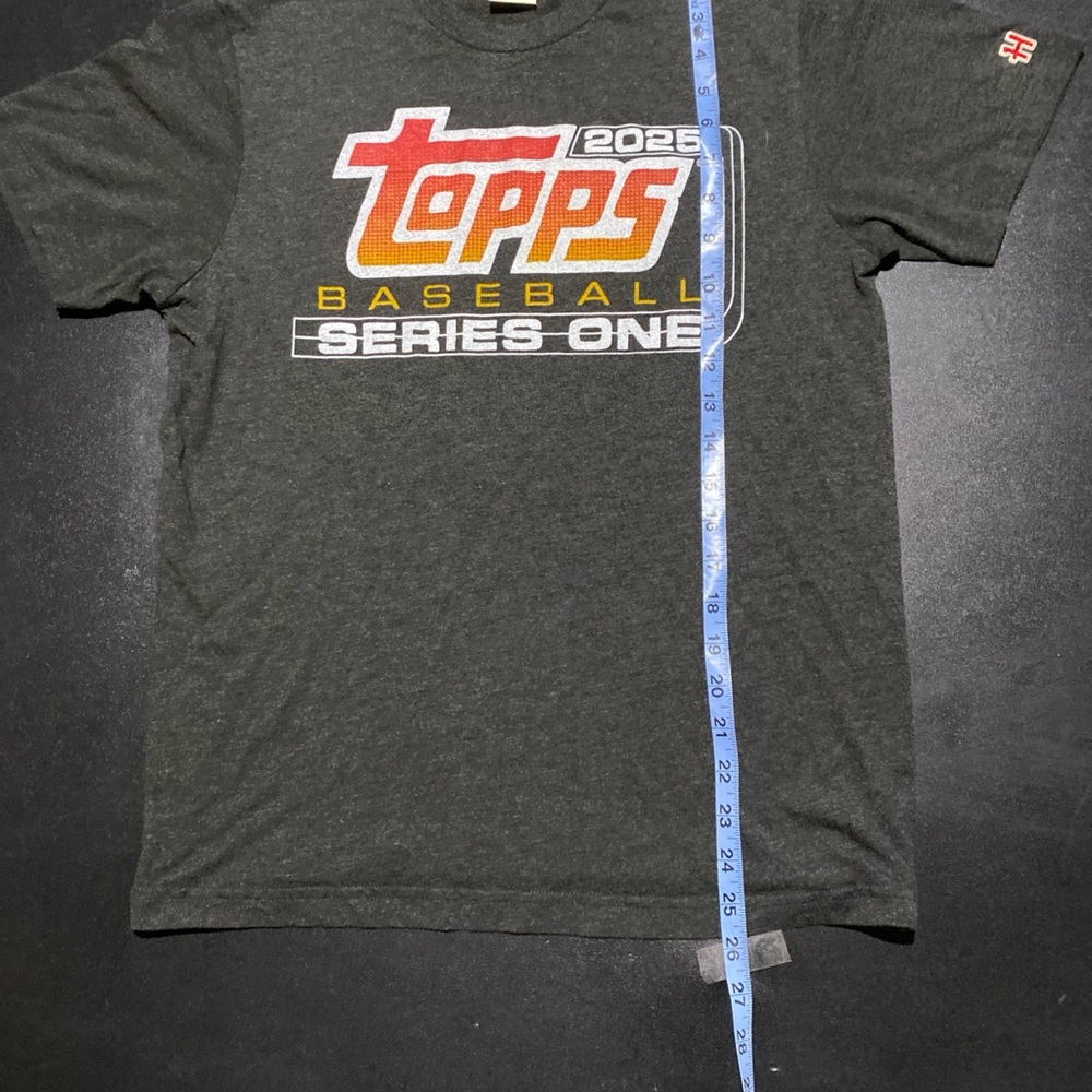 NWOT HOMAGE 2025 Topps Baseball Cards Hobby Series Dark Gray Graphic Tee Size S